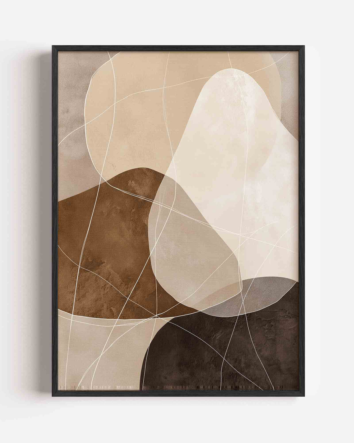 Abstracte vormen – abstracte portret poster als wanddecoratie