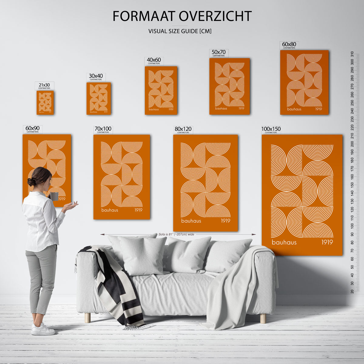  – geometrische poster in Bauhaus-stijl van WallArtistic