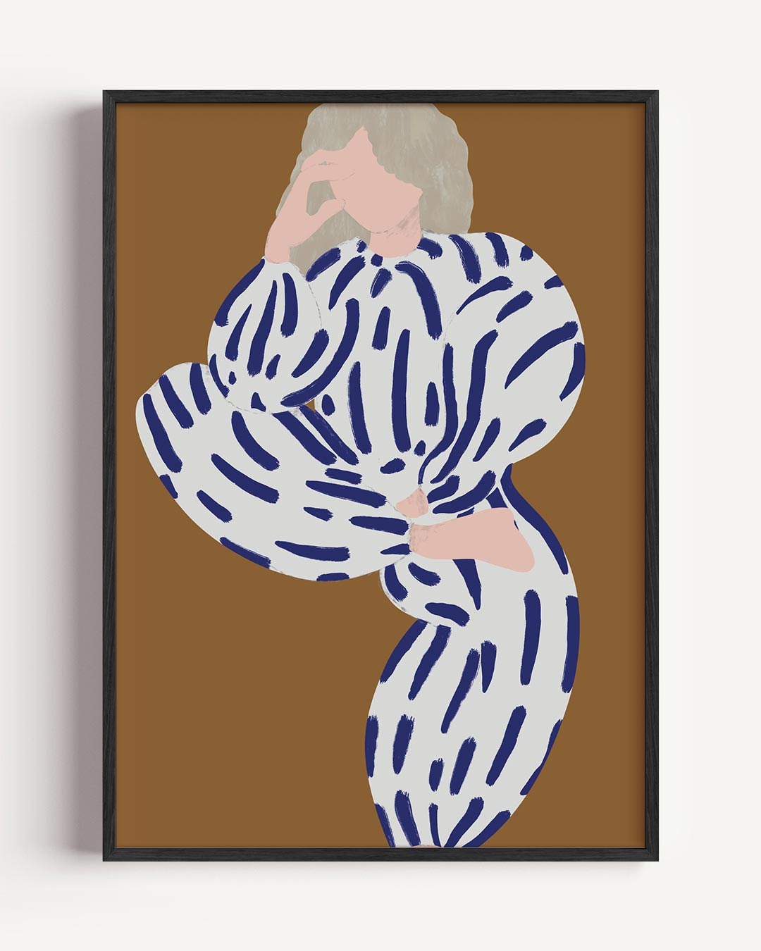 Stijlvolle Dame Abstract – vrouwelijk portret poster als wanddecoratie