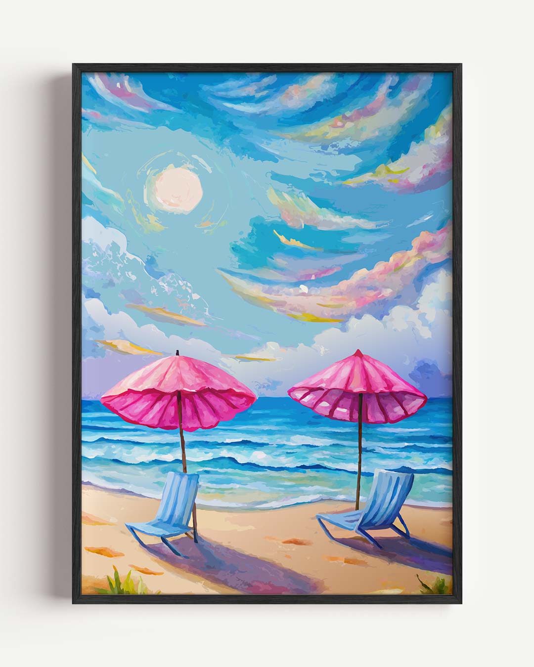 Tropische Stranddroom – zomer portret poster als wanddecoratie