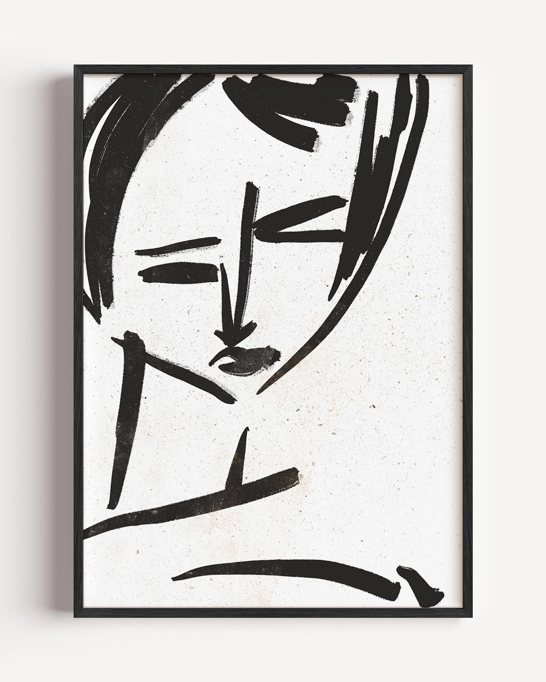 Minimalistische Portretposter – vrouwelijk portret poster als wanddecoratie