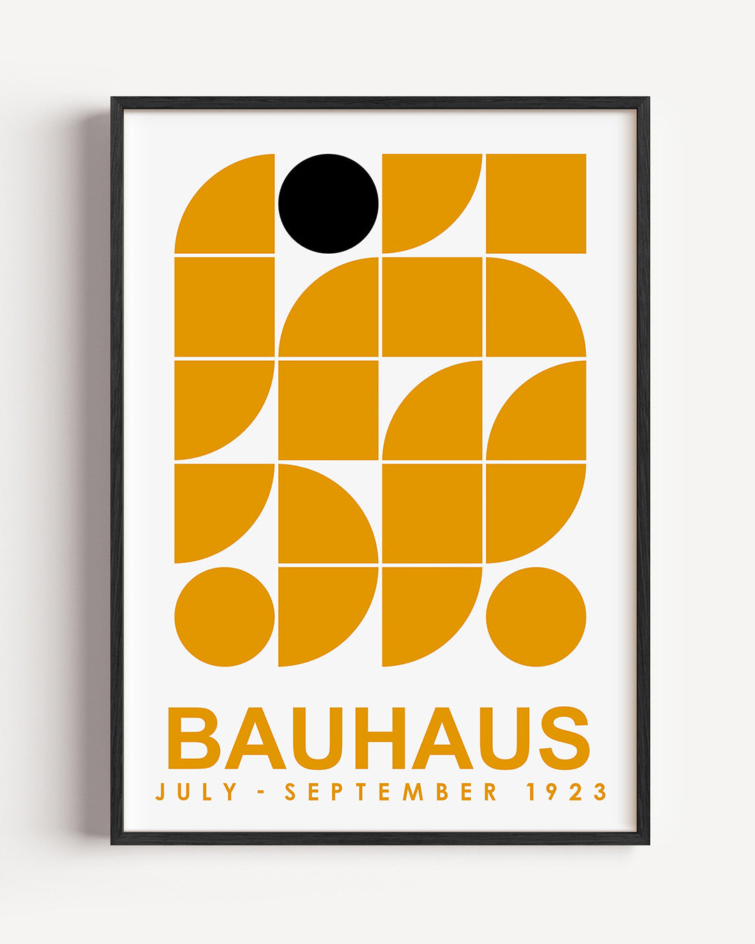 Vormen en vlakken – staande Bauhaus poster als wanddecoratie