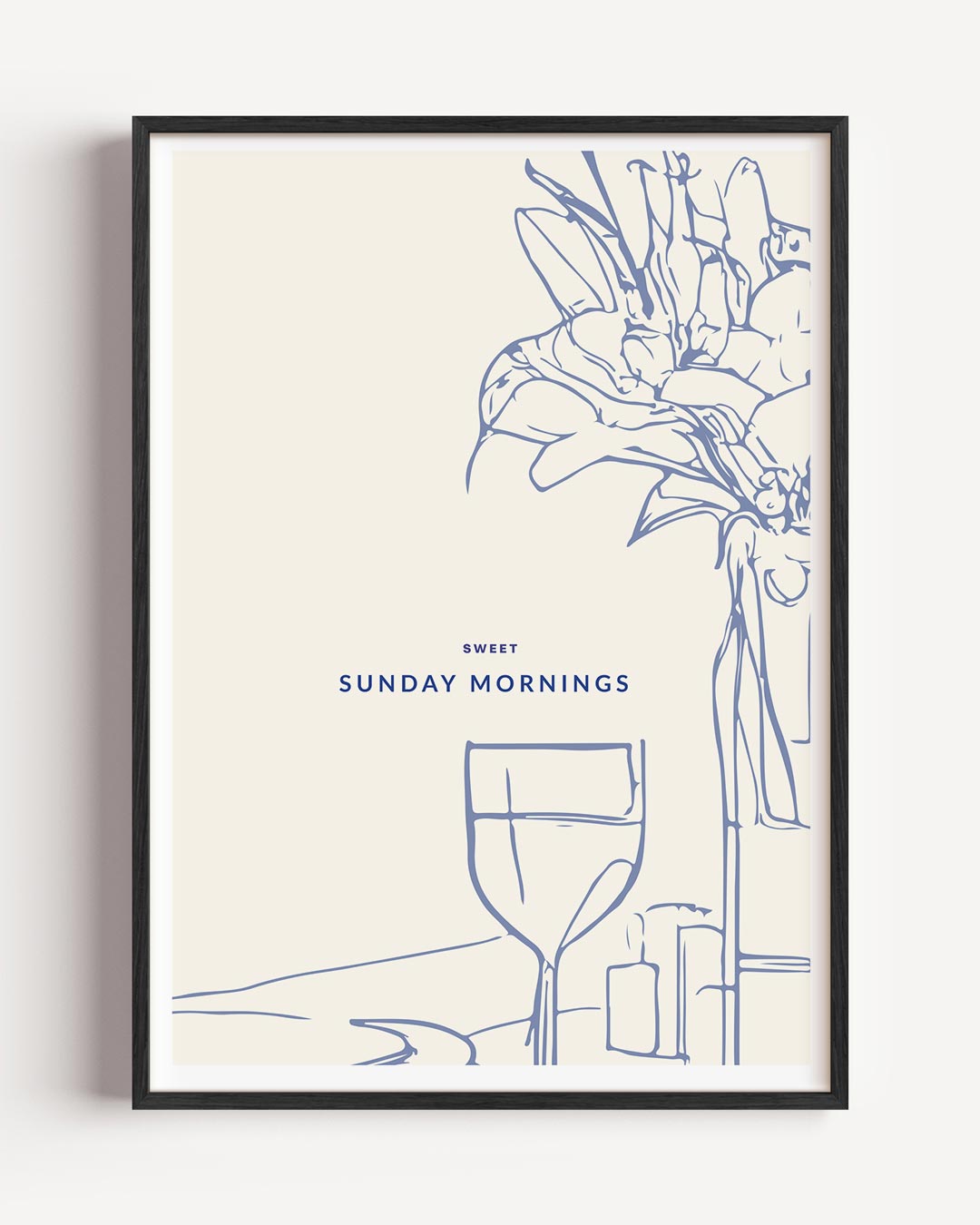 Sweet Sunday Mornings – keuken portret poster als wanddecoratie
