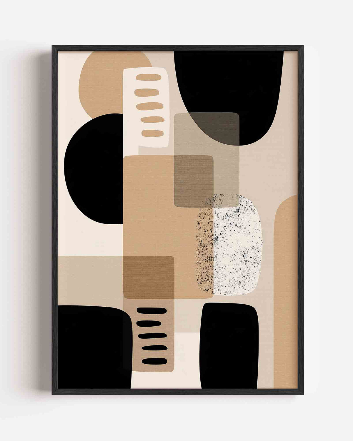 Abstracte vormen – abstracte portret poster als wanddecoratie
