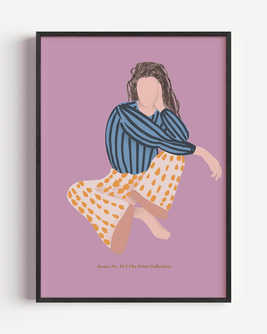 Stijlvolle Vrouwelijke Kunstposter – moderne portret poster als wanddecoratie
