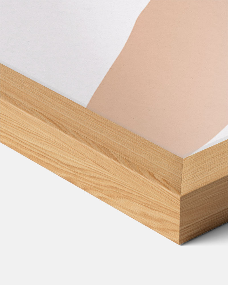 Abstracte Aardetinten – staande muurposter met abstracte vormen