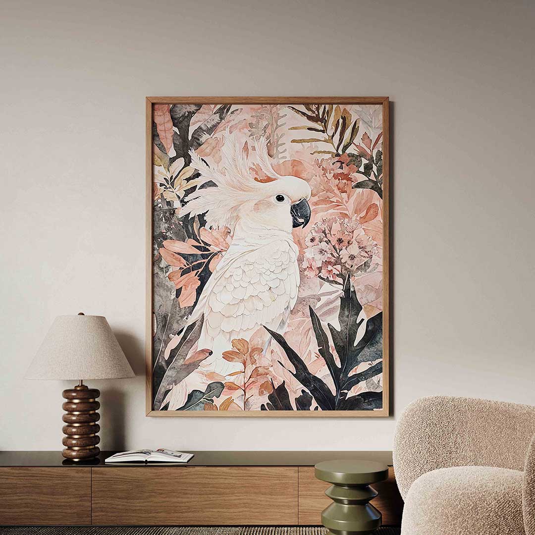 Witte kaketoe – dieren poster in staand formaat