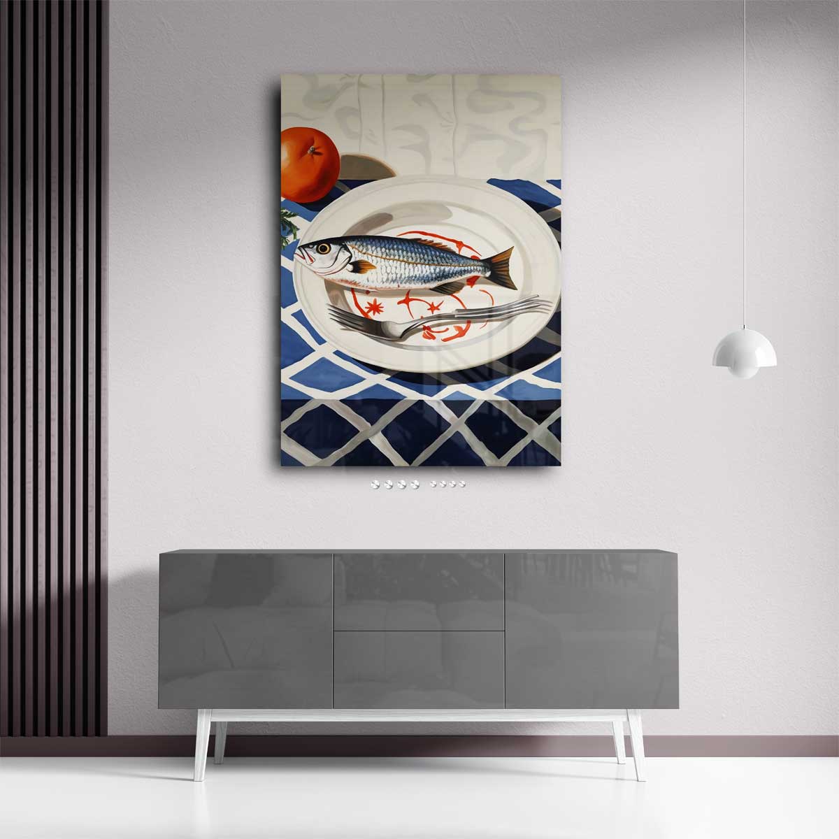 Tijdloze Stilleven Harmonie – plexiglas wanddecoratie in portret formaat