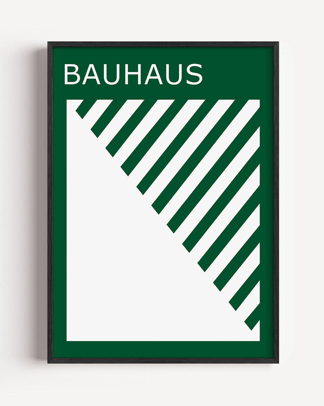 Diagonal lijnen – staande Bauhaus poster als wanddecoratie