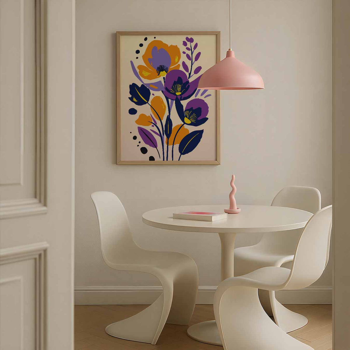 Bloemige Kunstposter – bloemen poster in staand formaat