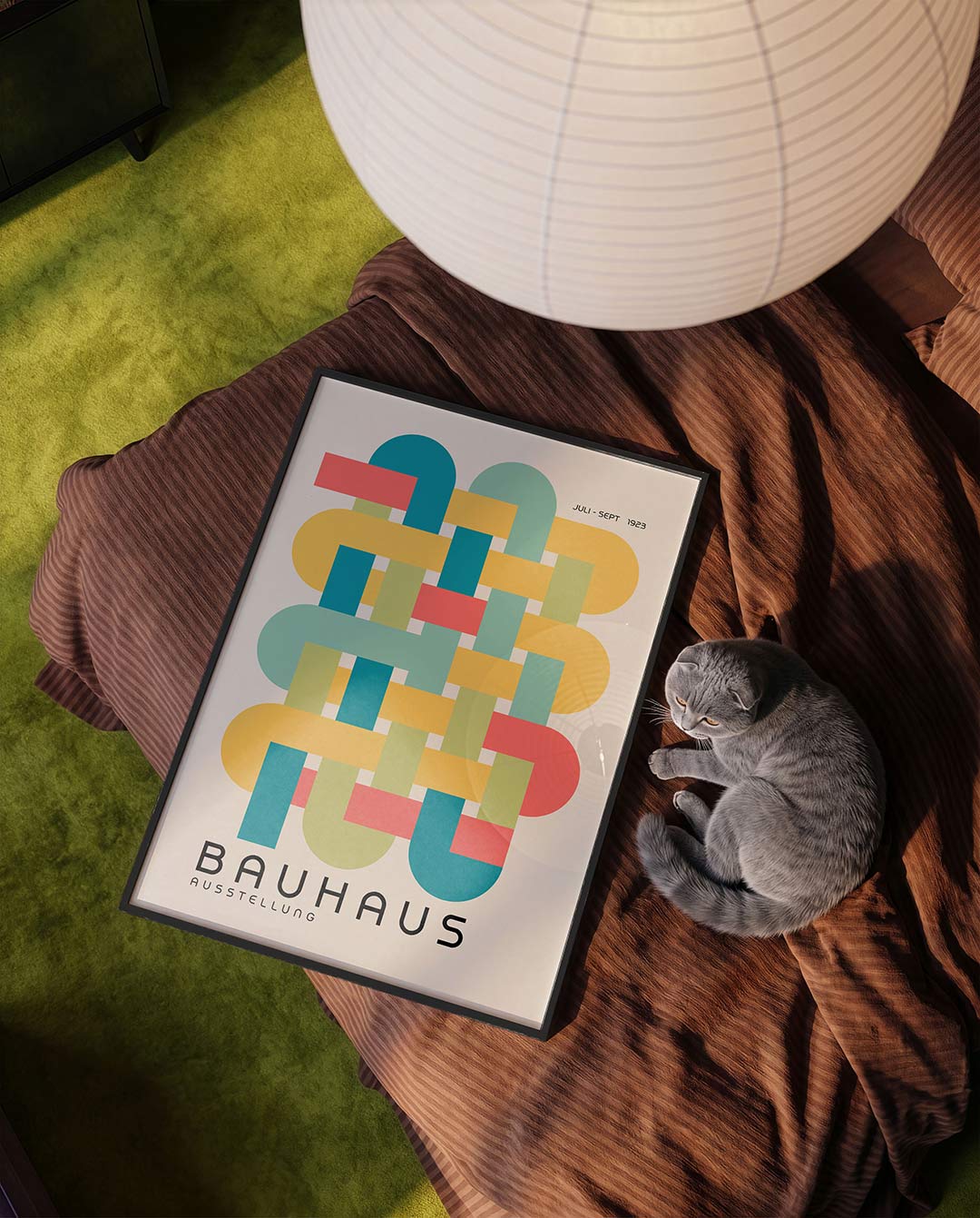 Vormweefsel – moderne Bauhaus wandkunst als poster