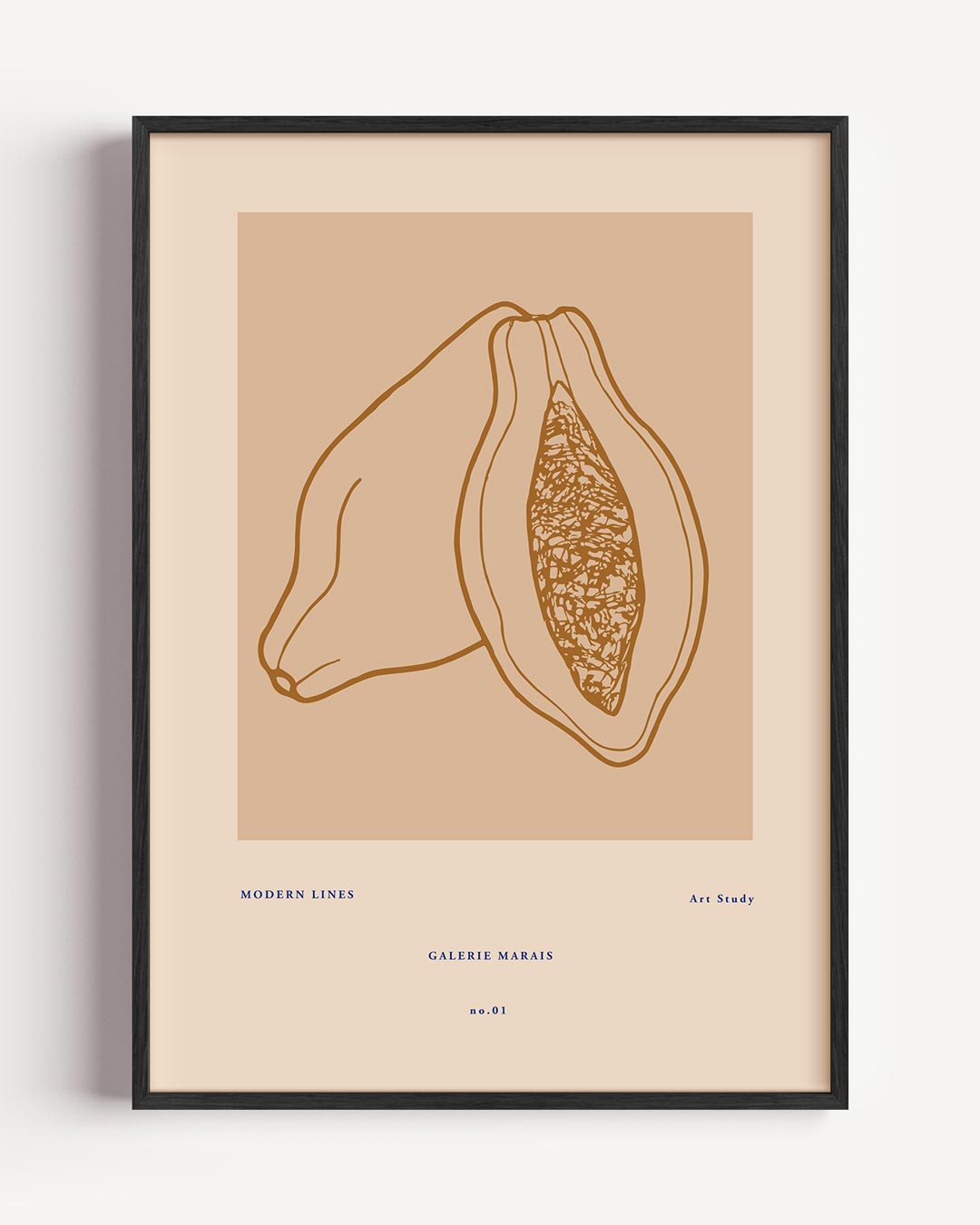 Moderne Lijnen Kunstposter – keuken portret poster als wanddecoratie