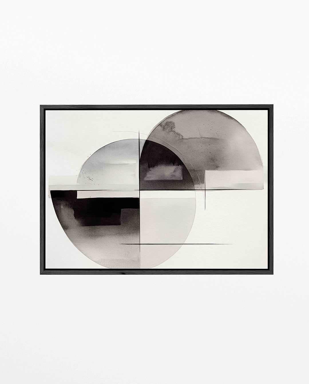 Geometrische vormen – Wanddecoratie kunstwerk – liggend wanddecoratie kunstwerk