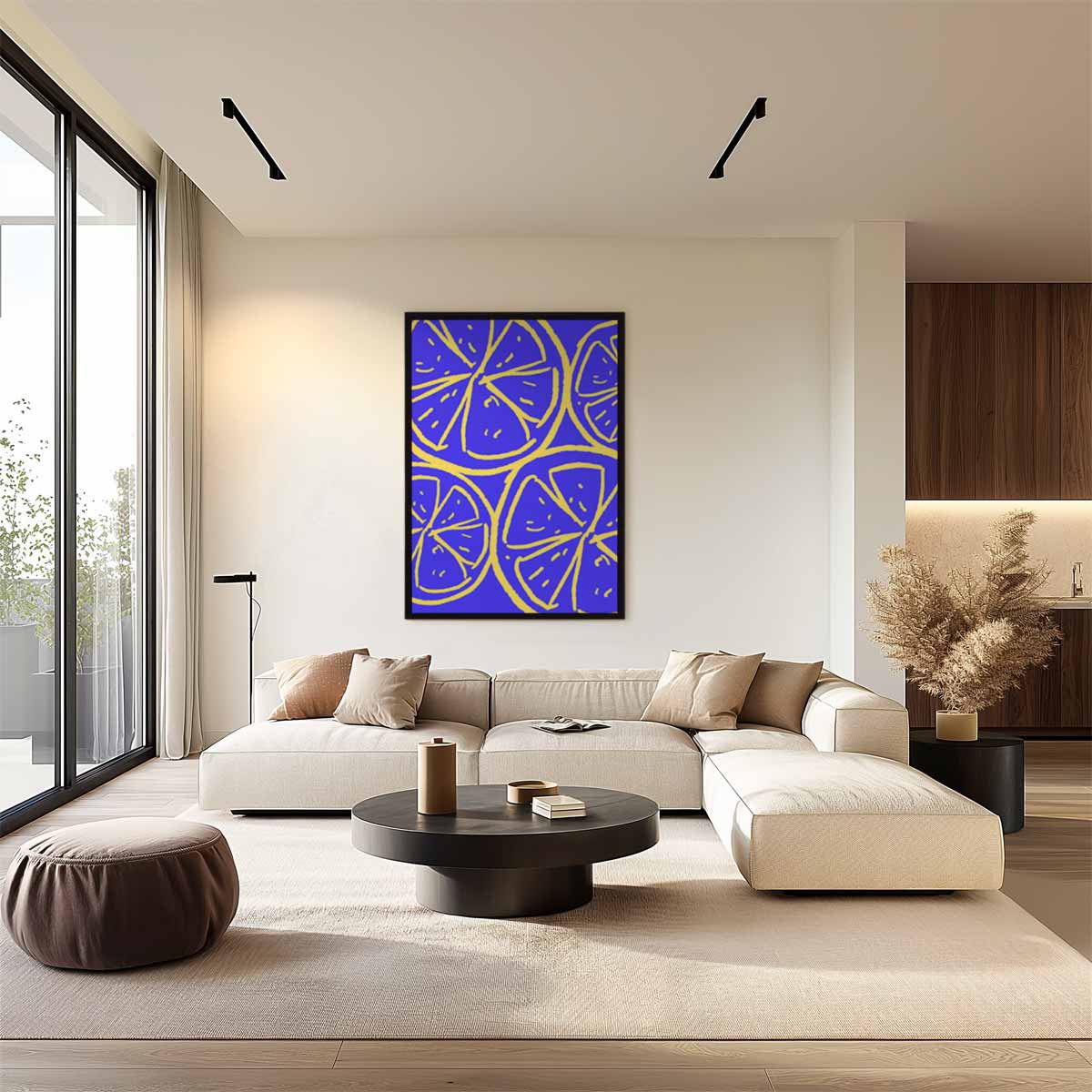 Citrus Fantasie – staand kunstwerk voor modern interieur