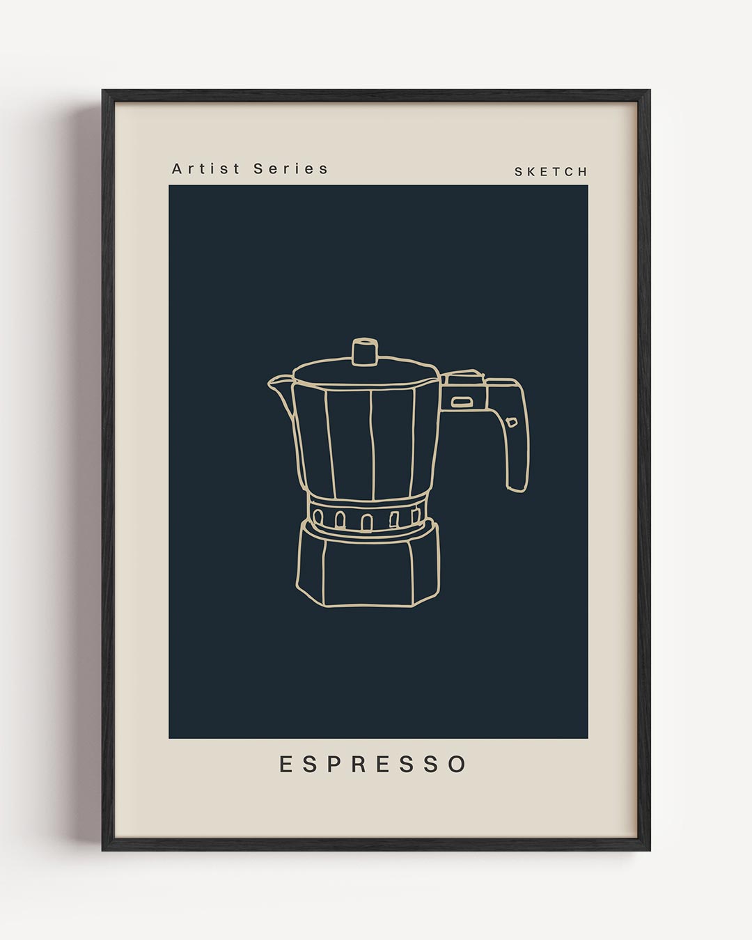 Espresso Stijlvolle Keukenkunst – keuken portret poster als wanddecoratie