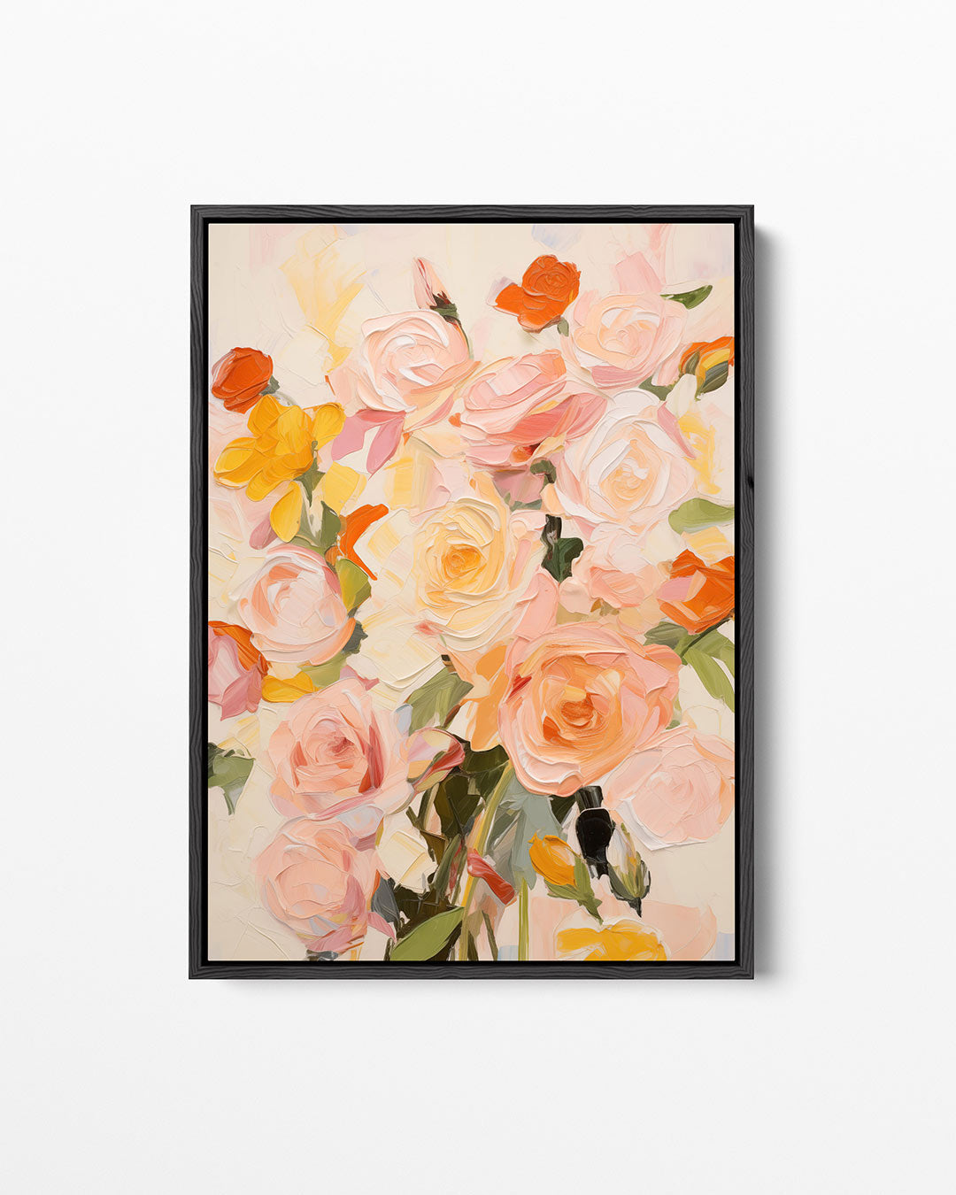 Bloemrijke kleurenpracht – staand wanddecoratie kunstwerk