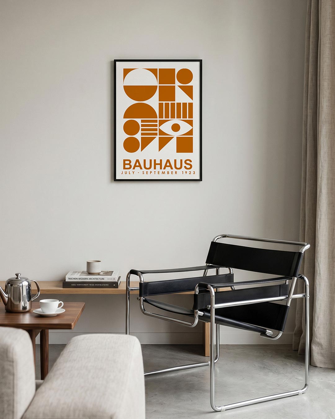  – geometrische Bauhaus poster in staand formaat