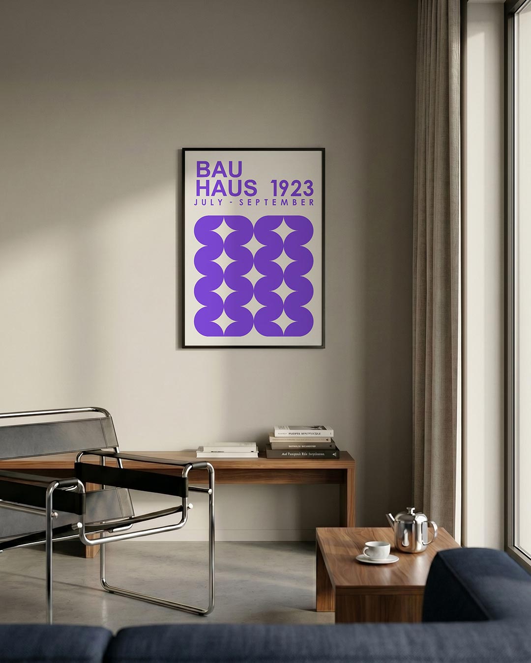  – staande Bauhaus poster voor aan de muur