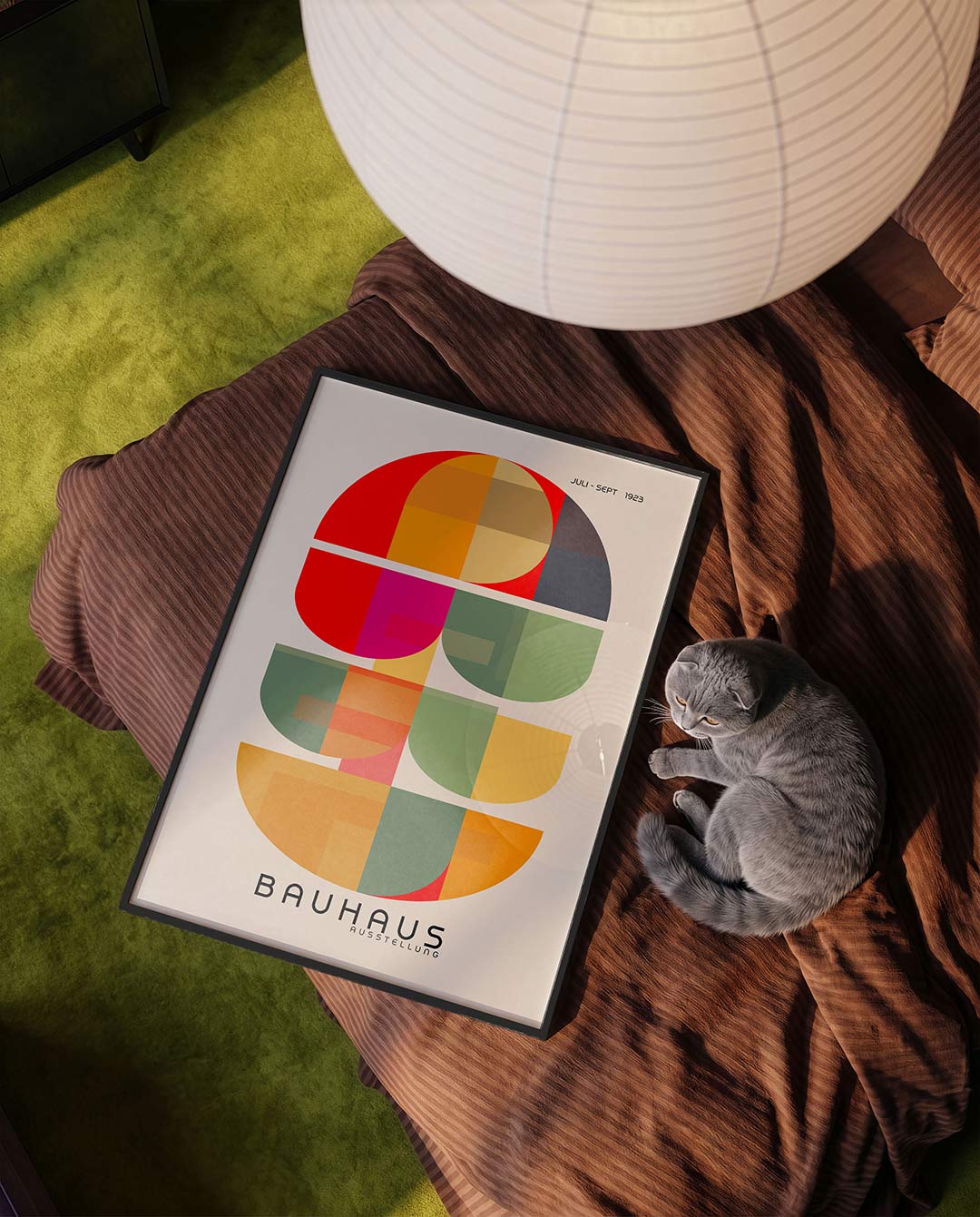Vormen en kleurvlakken – moderne Bauhaus wandkunst als poster