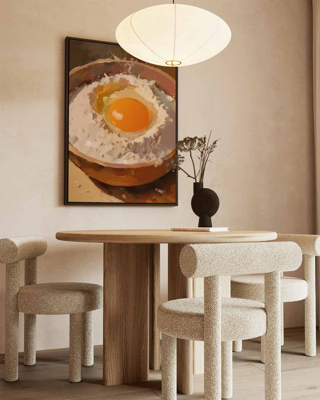 Het Perfecte Bakmoment – canvas wanddecoratie in portret formaat