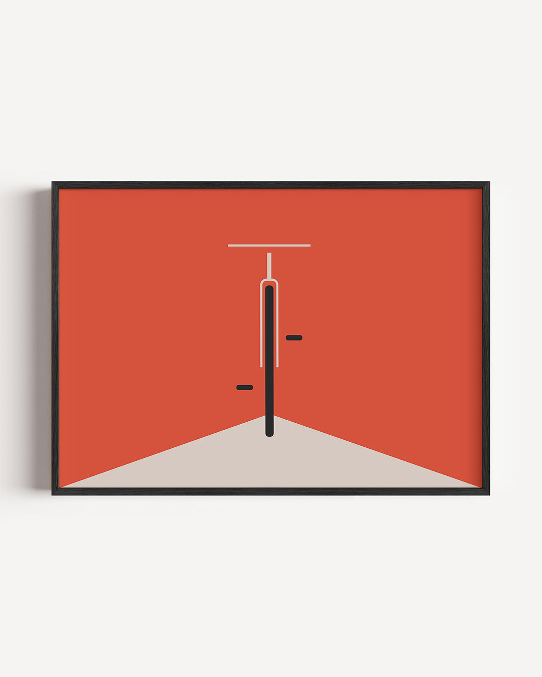 Abstracte – liggende Bauhaus poster als wanddecoratie