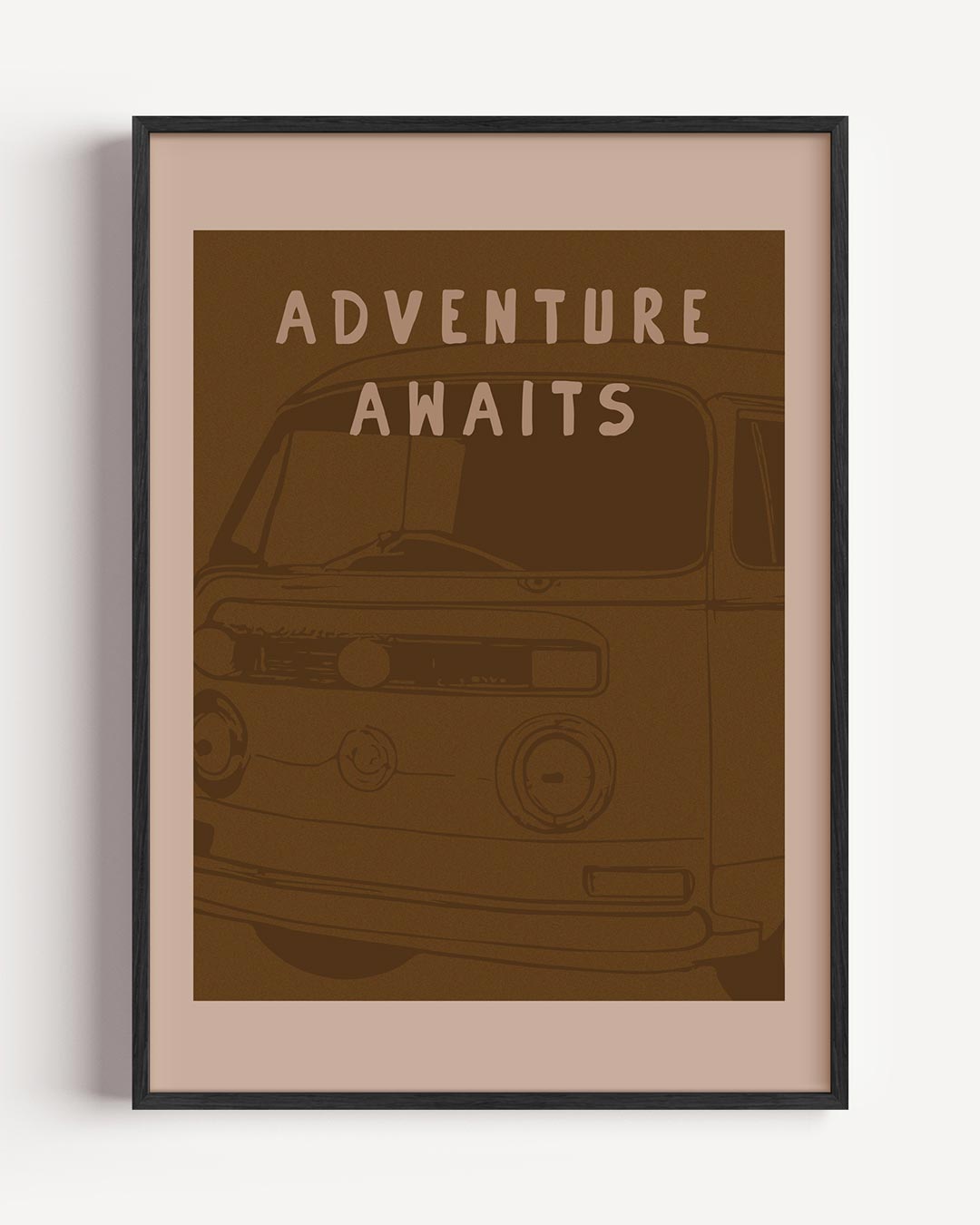 Vintage Roadtrip – zomer portret poster als wanddecoratie