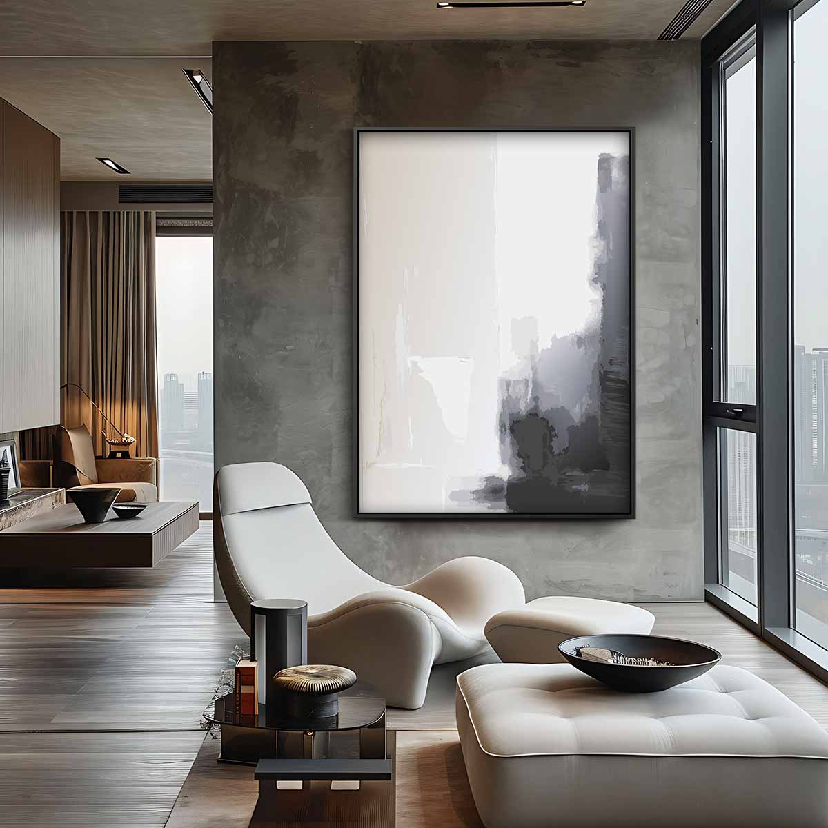 Stil Leven in Abstractie – canvas wanddecoratie in portret formaat