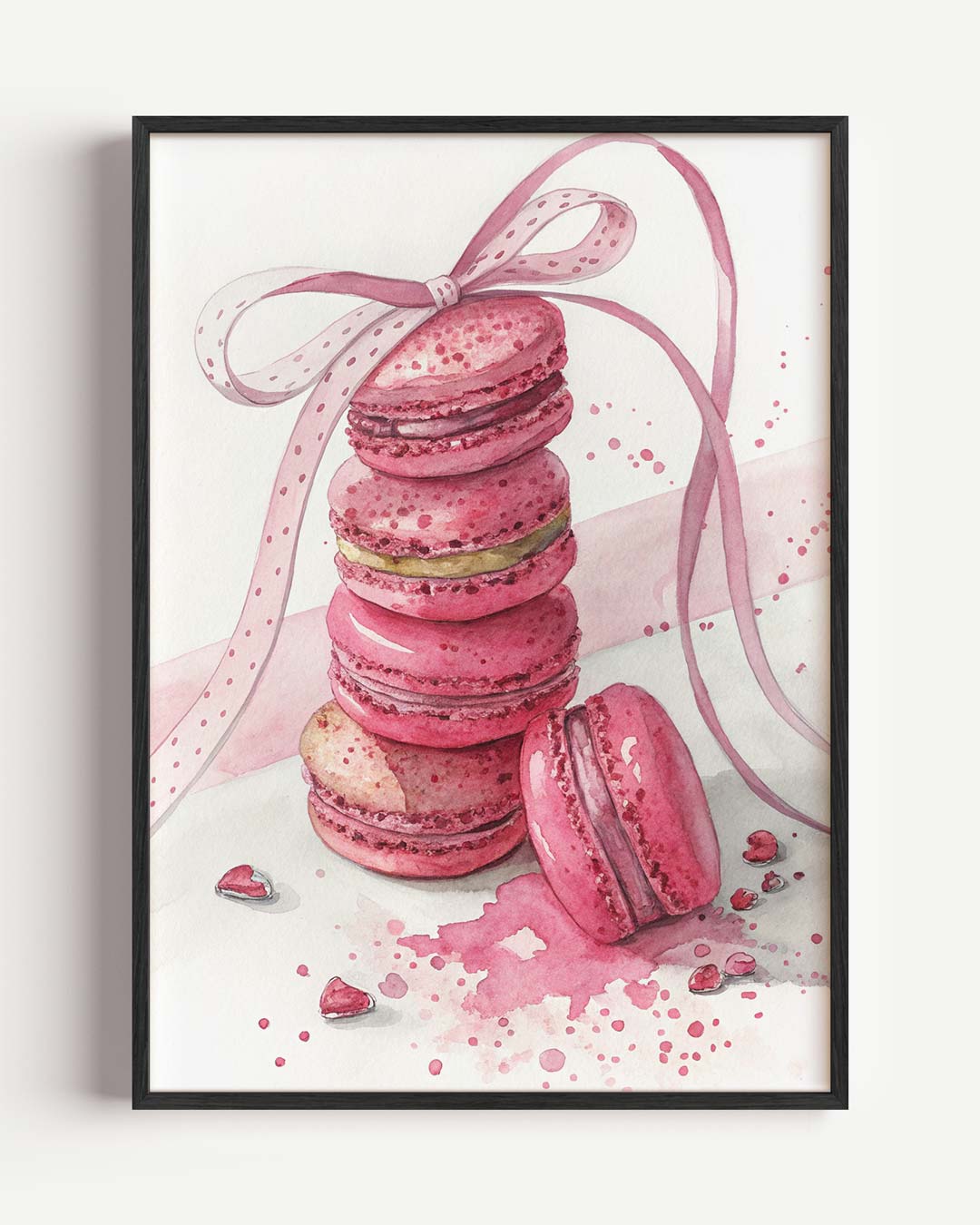 Zoete Macaron Droom – paas portret poster als wanddecoratie