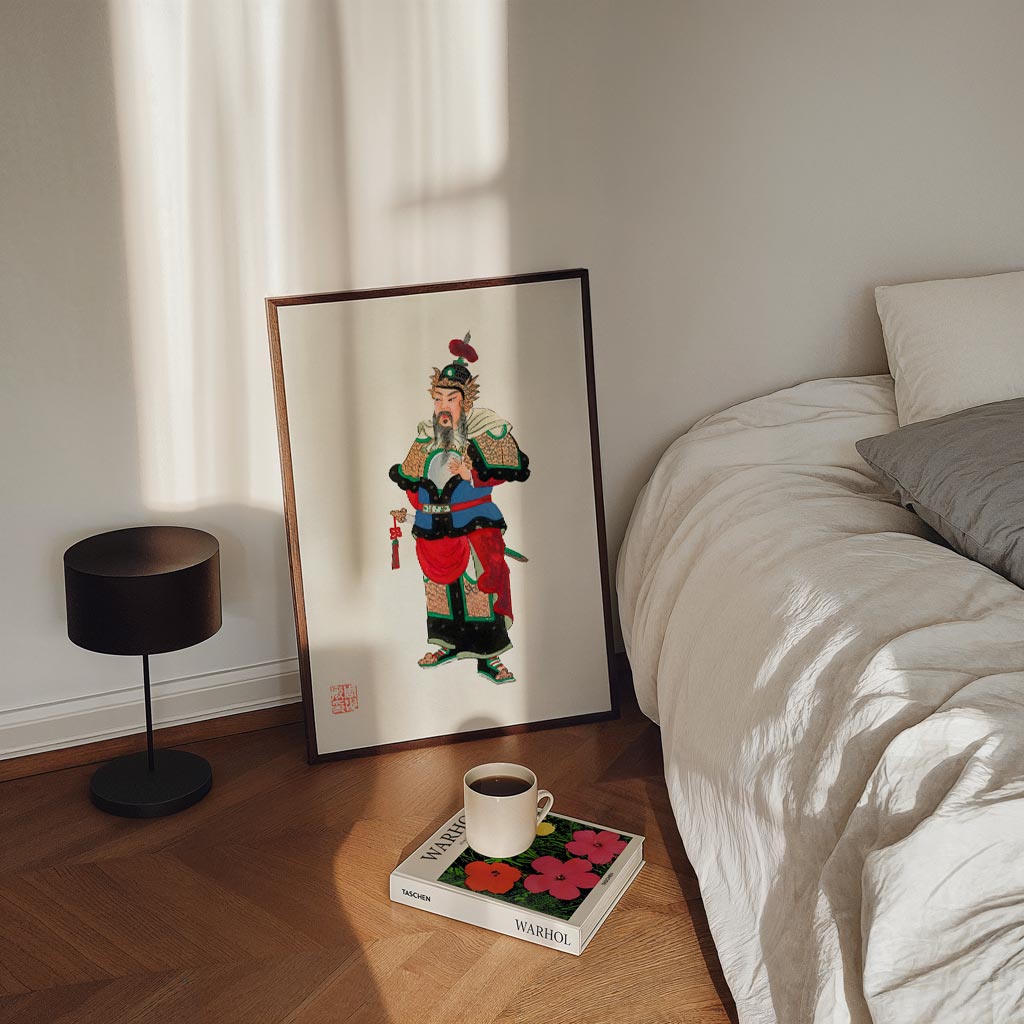 Oosterse Krijger – staande kinderkamer wanddecoratie van WallArtistic