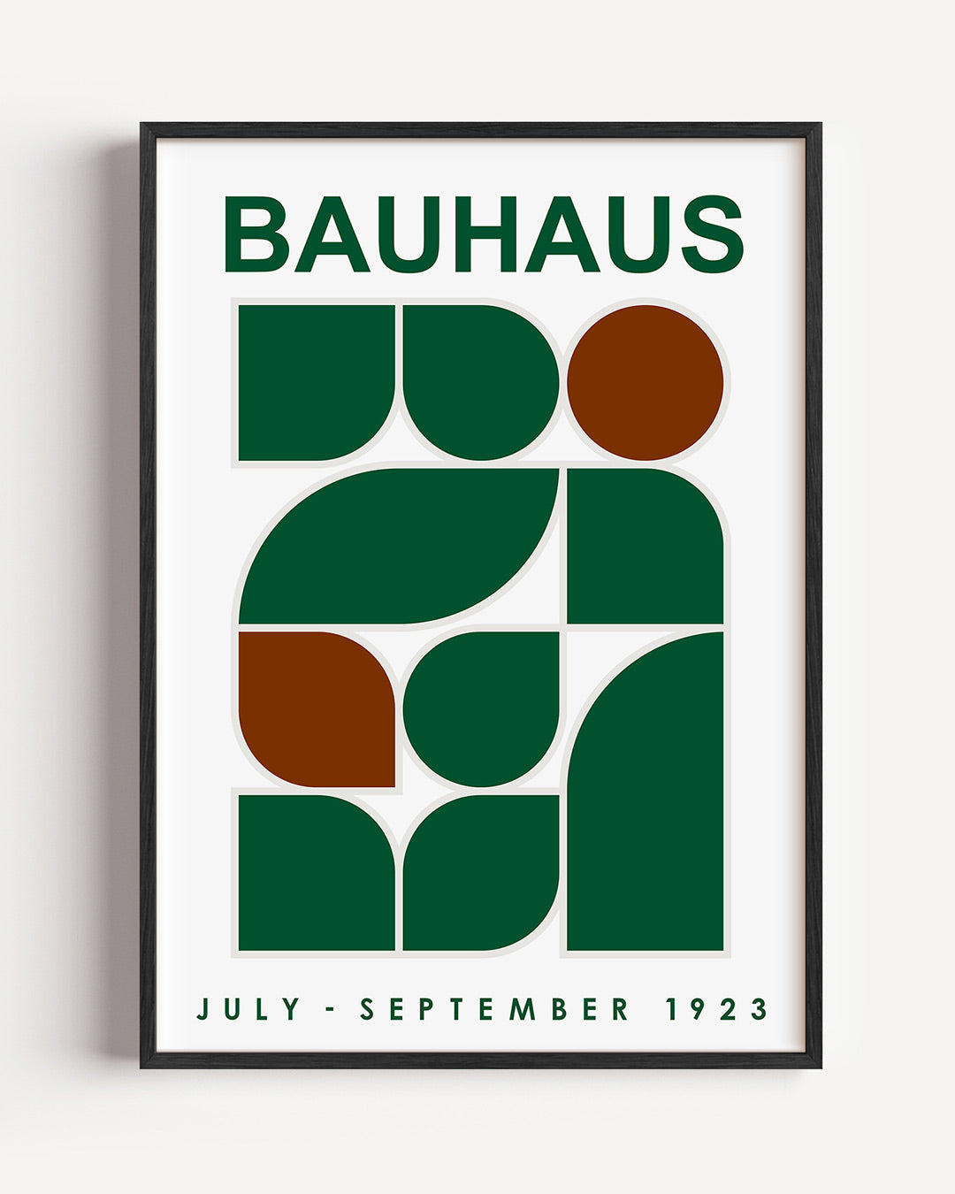 Vormen en balans – staande Bauhaus poster als wanddecoratie