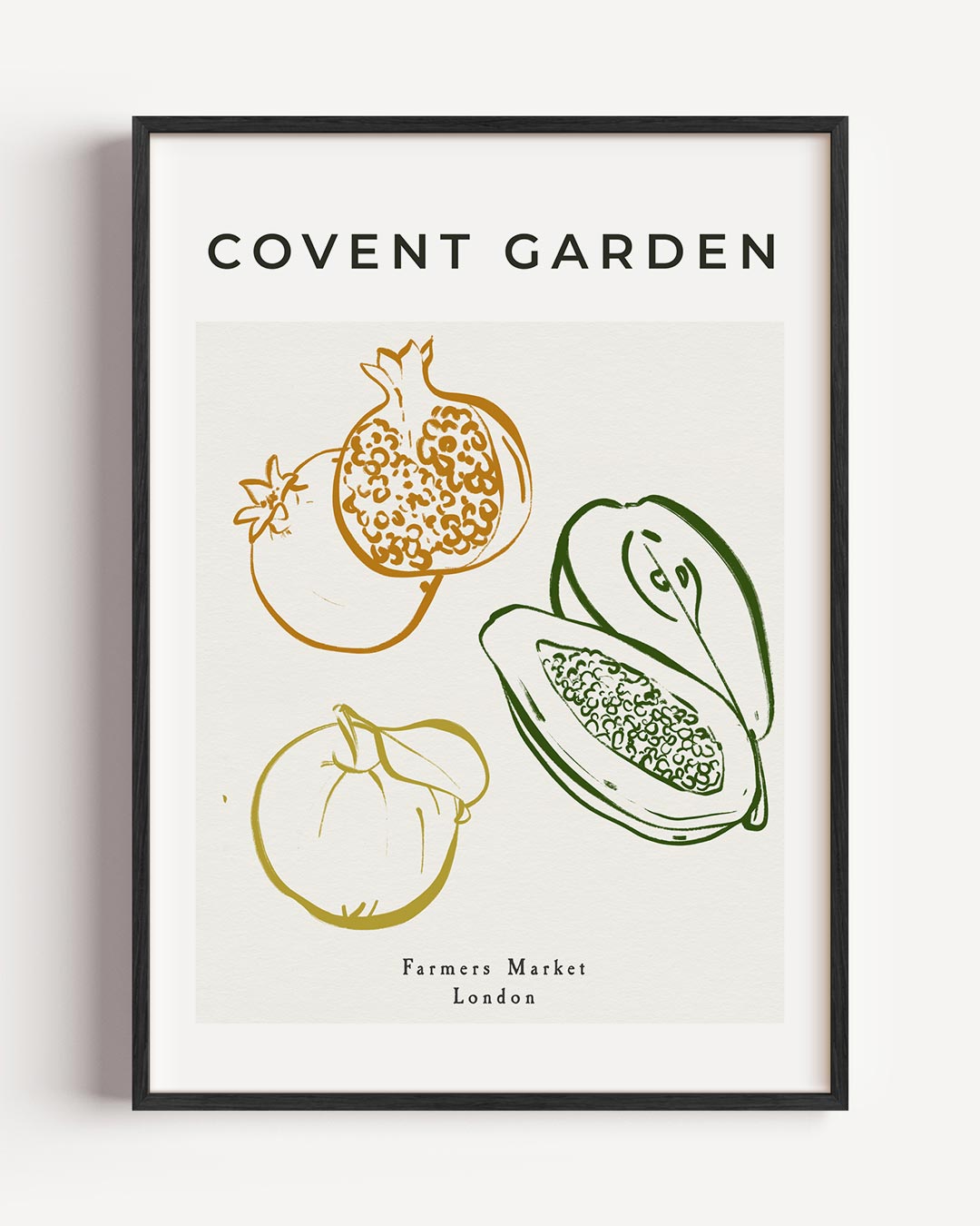 Covent Garden Farmers Market – keuken portret poster als wanddecoratie