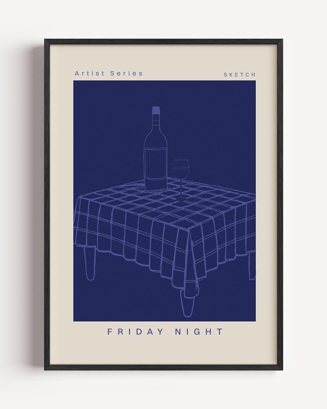 Friday Night Vibes – keuken portret poster als wanddecoratie