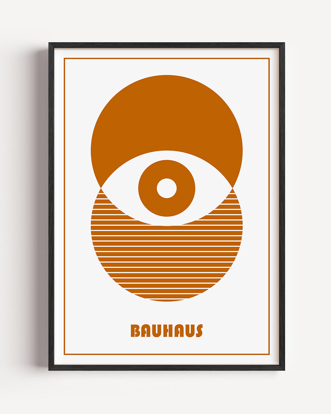 Cirkel en lijnen – staande Bauhaus poster als wanddecoratie