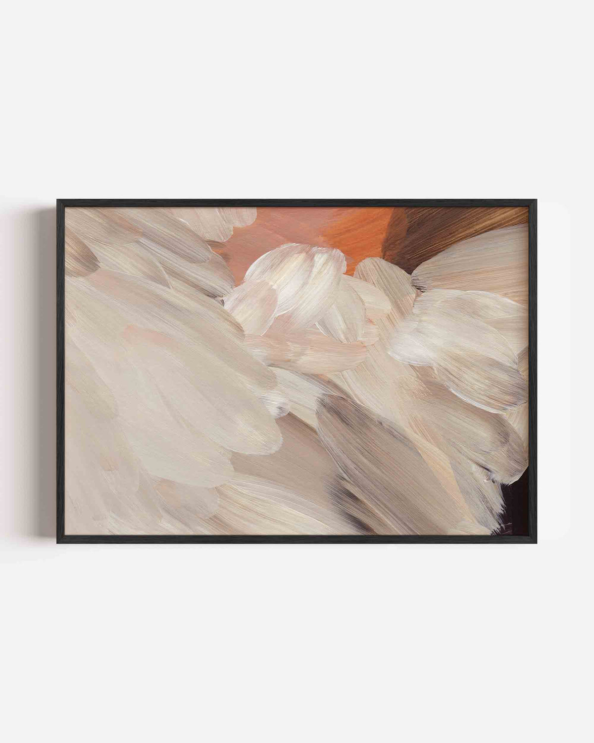 Abstracte penseelstreken – schilderkunst landscape poster als wanddecoratie