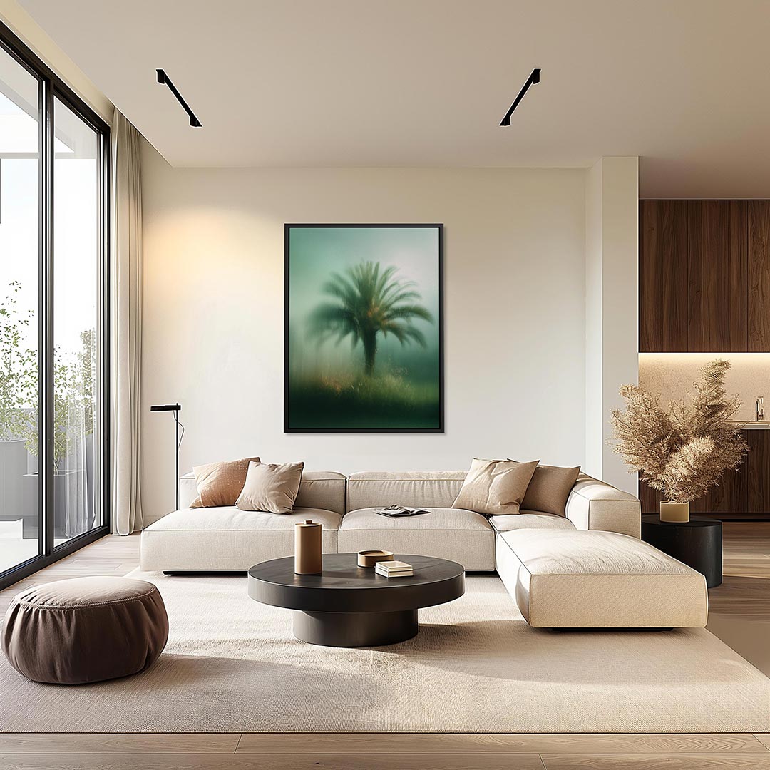 Vervagende palmboom – staand wanddecoratie kunstwerk