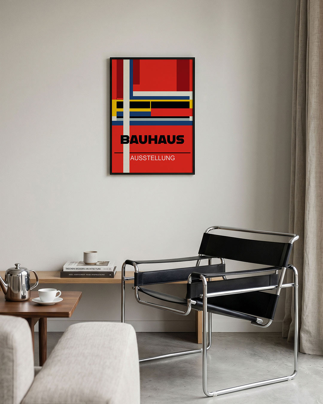 Vorm en kleur – geometrische Bauhaus poster in staand formaat