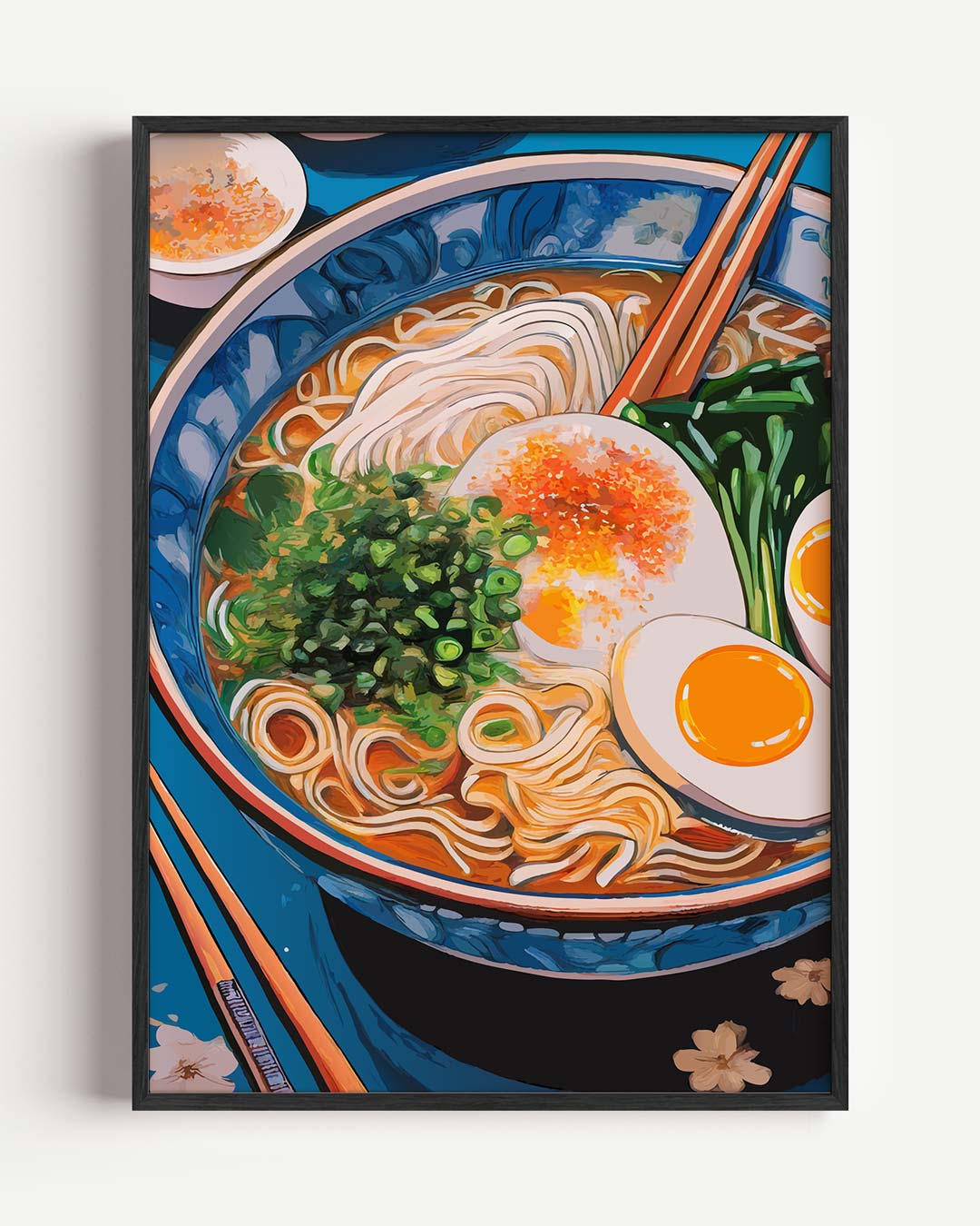 Kleurrijke Ramen Kunstposter – keuken portret poster als wanddecoratie