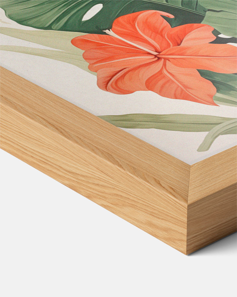 Tropische Bloemenpracht – bloemen poster als moderne staande wanddecoratie