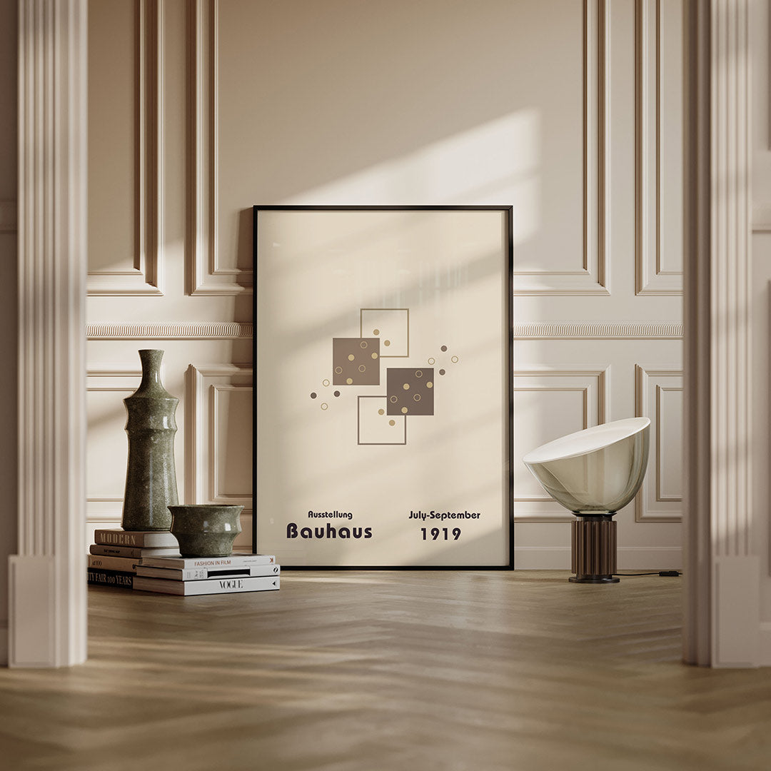 Vormen en vlakkenspel – moderne Bauhaus wandkunst als poster