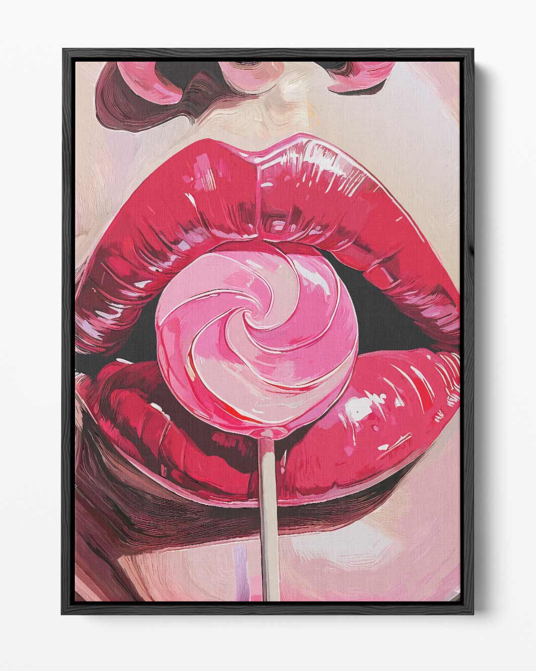 Zoete Verleiding – portret kunstwerk als wanddecoratie