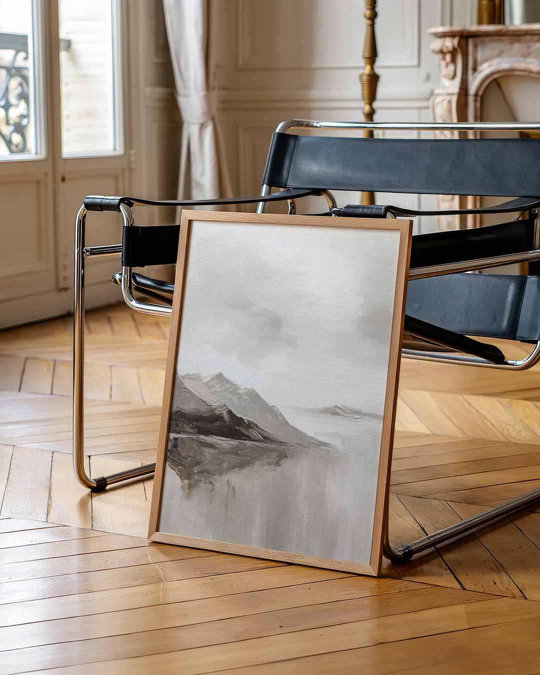 Rustieke Bergenlandschap – klassieke wandkunst als portret poster