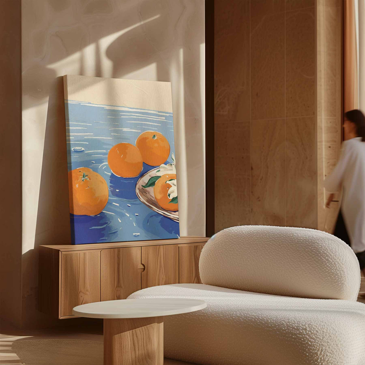 Zomers Citrus Geluk – portret kunstwerk als wanddecoratie, afbeelding 17