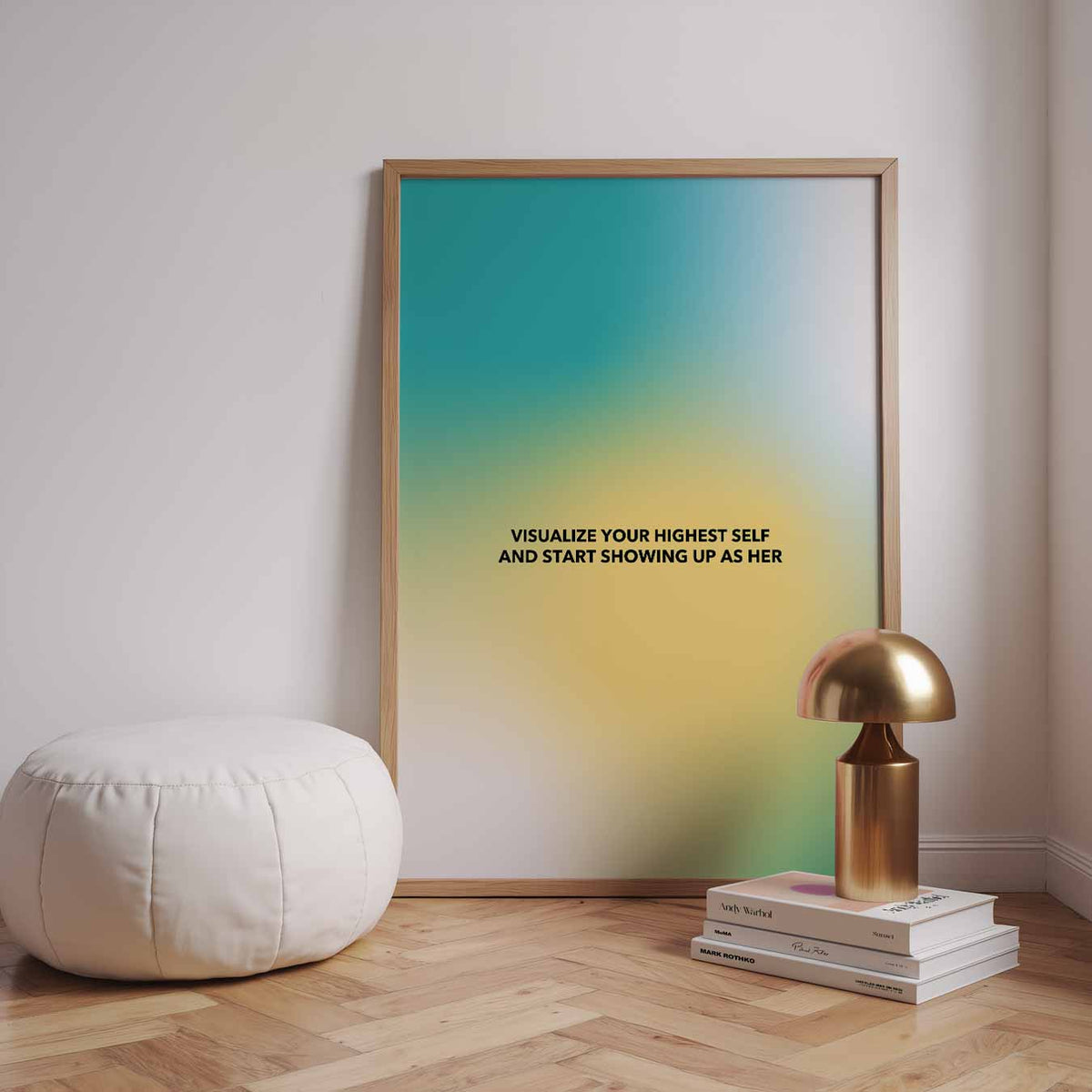 Inspirerende Motivatieposter – staande muurposter met mindful uitstraling