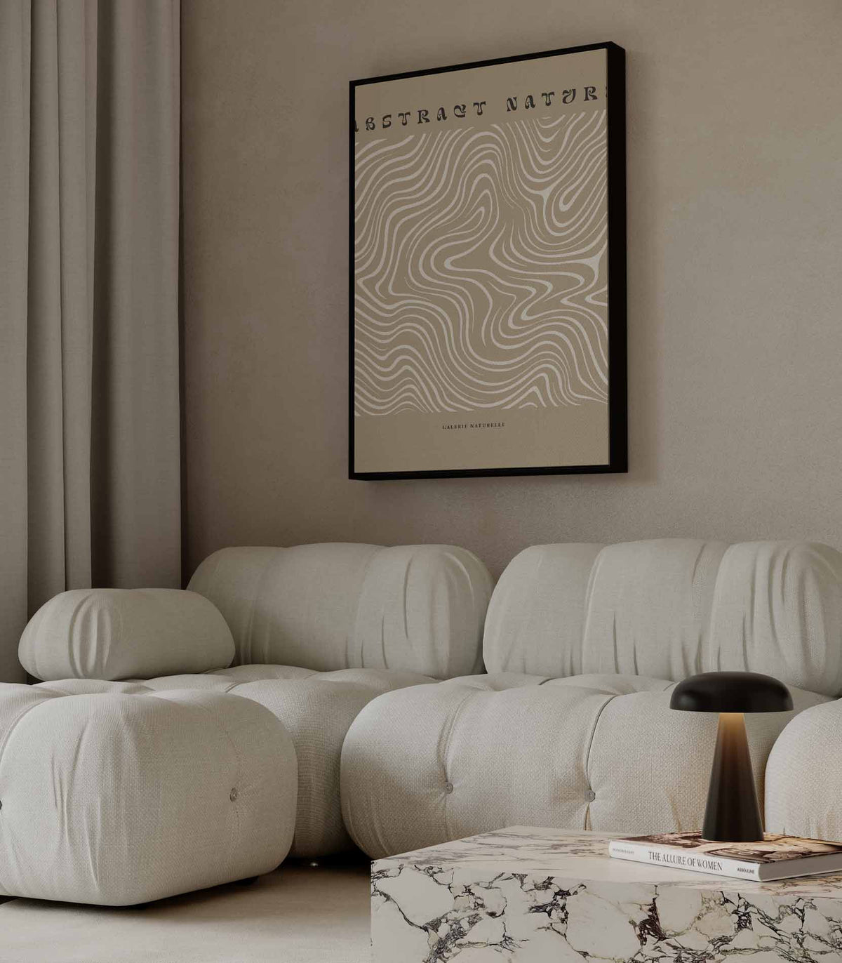 Abstracte Natuurpatronen Kunstprint – plexiglas wanddecoratie in portret formaat