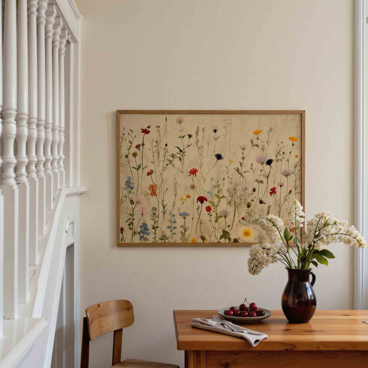 Wilde bloemen – botanische poster in liggend formaat