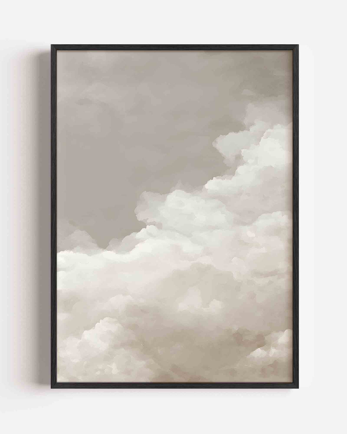 Wolkenformatie – abstracte textuur portret poster als wanddecoratie