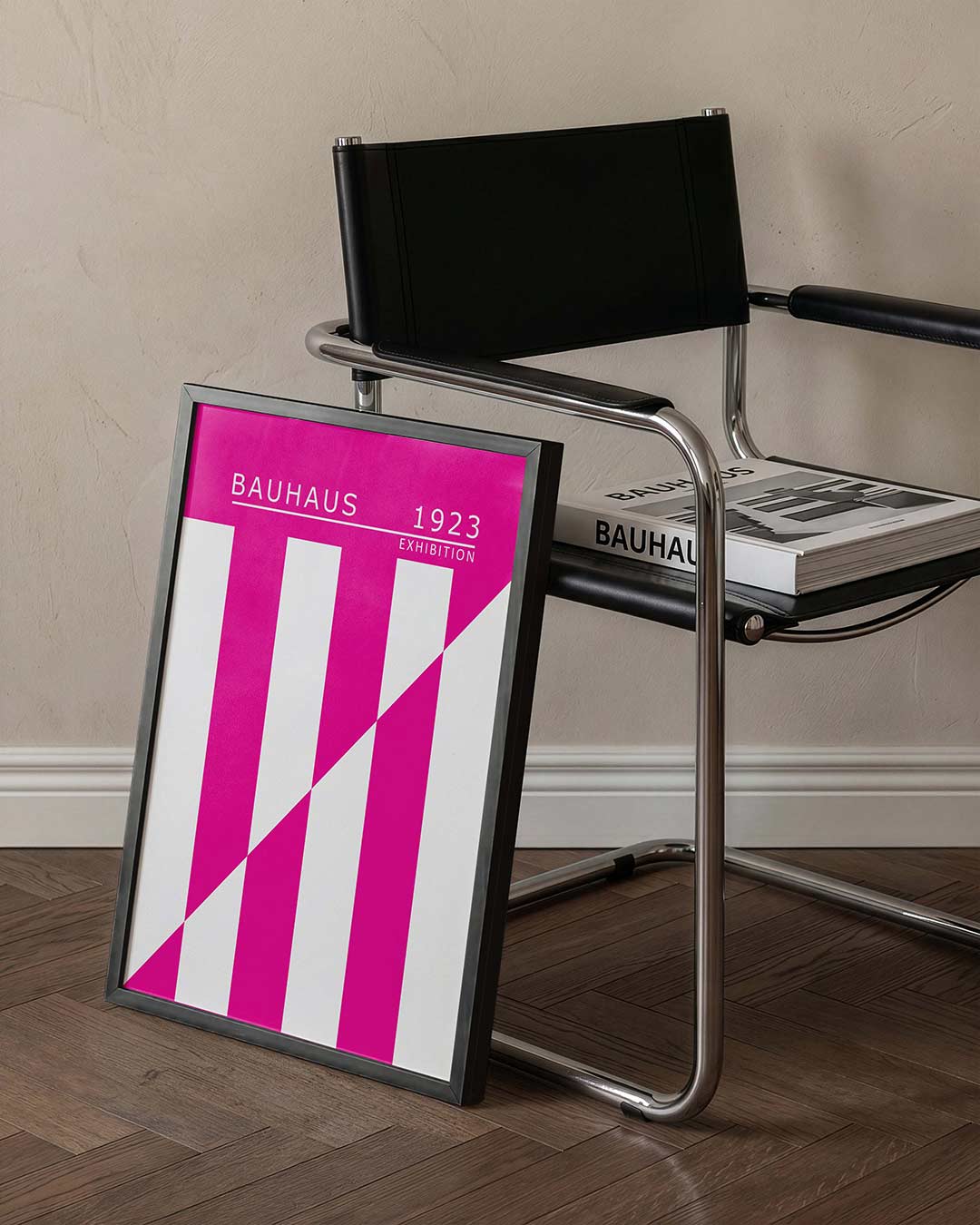  – staande Bauhaus poster voor aan de muur