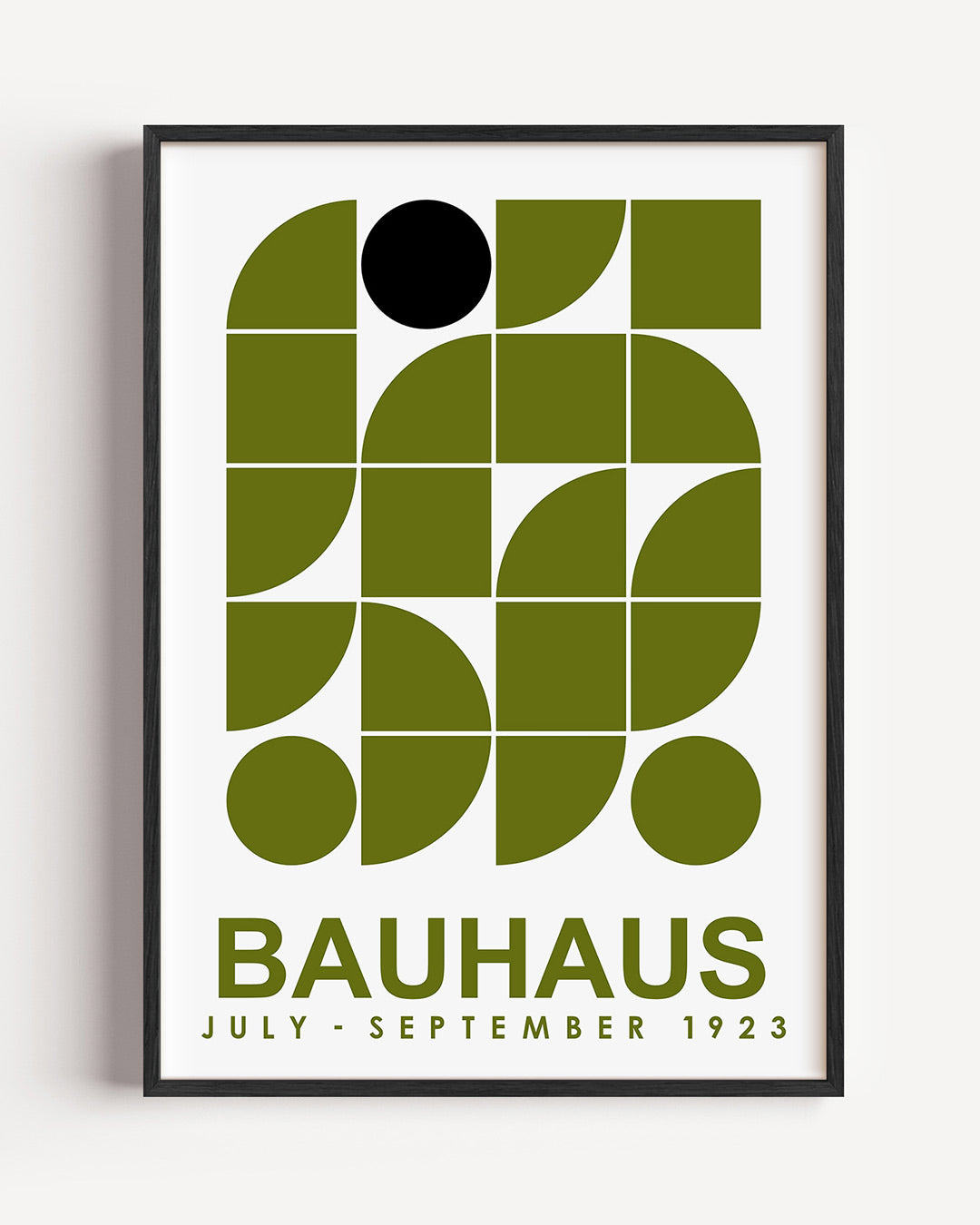 Vormen en vlakken – staande Bauhaus poster als wanddecoratie