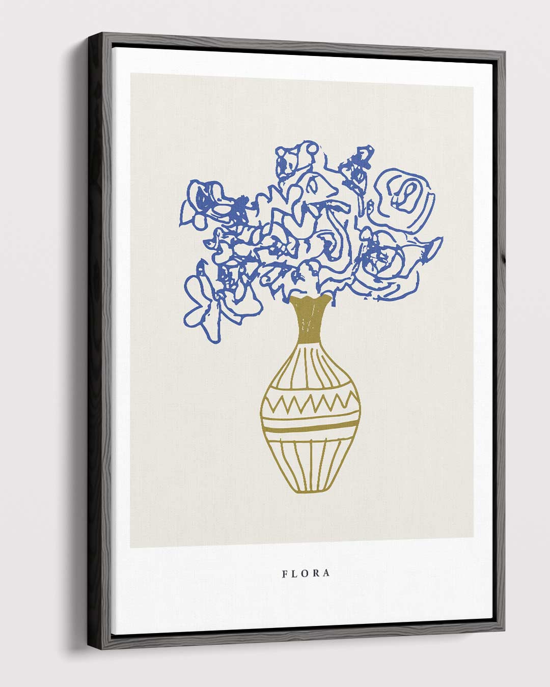 Kleurrijke Bloemen in Elegante Vaas – canvas wanddecoratie in portret formaat