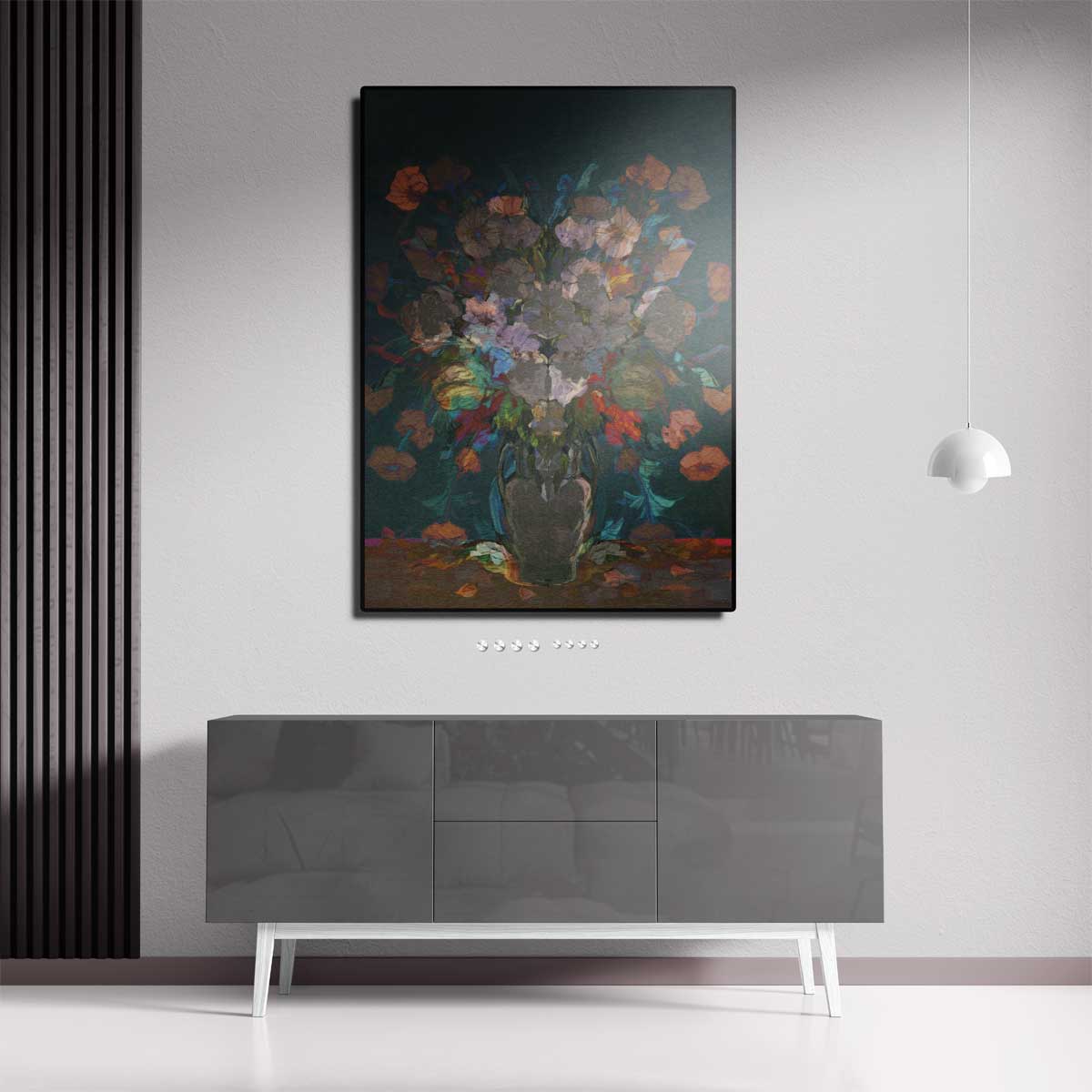 Bloemrijke Overvloed – canvas kunstwerk als wanddecoratie
